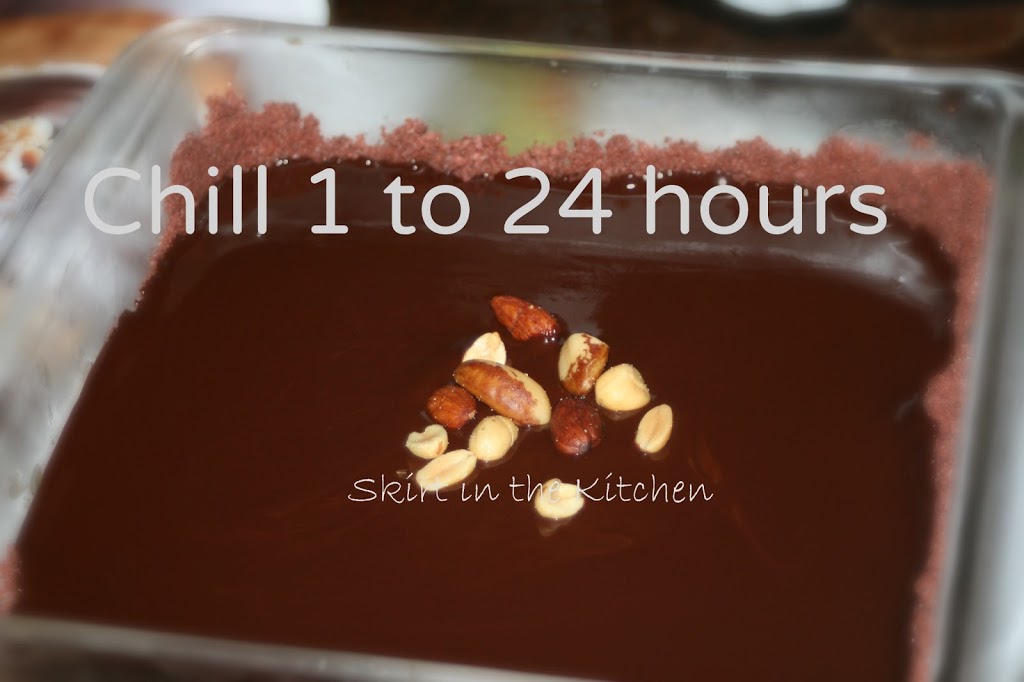 GanacheGlazed Peanut Butter Tart Skirt in the Kitchen