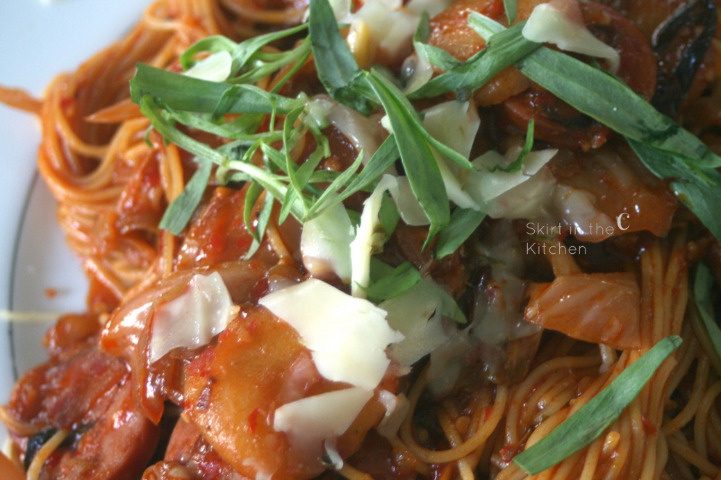 Tarragon Spaghetti Kraut Skirt in the Kitchen
