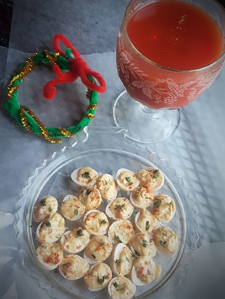 Stuffed Quail Eggs Skirt in the Kitchen